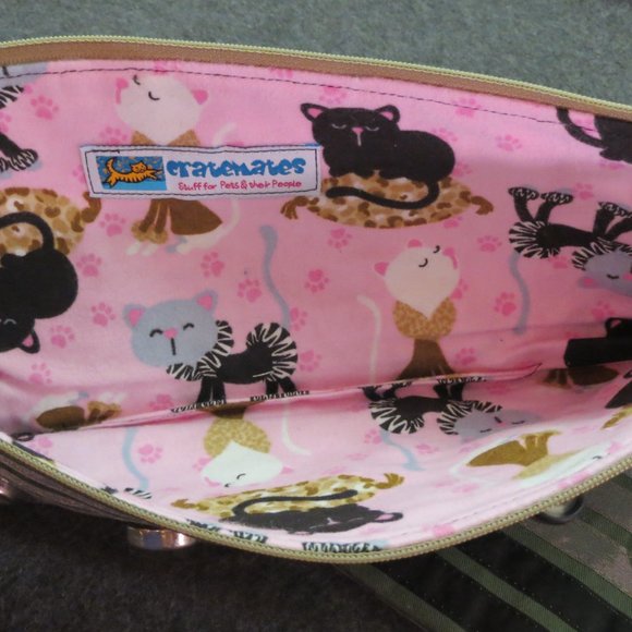 Zippered Long Pouch Flat Iron Curling Iron Bag Knitting Needle Storage NEW - Picture 2 of 10